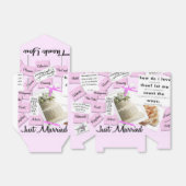 Gewoon getrouwd dank u bruiloft gunst box bedankdoosjes (Uitgevouwen)