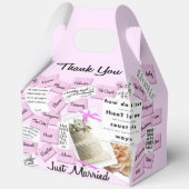 Gewoon getrouwd dank u bruiloft gunst box bedankdoosjes (Voorkant)