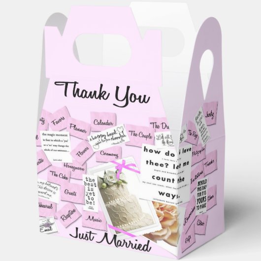 Gewoon getrouwd dank u bruiloft gunst box bedankdoosjes (Open)