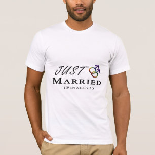 Gewoon getrouwd (eindelijk) Gay Pride T-shirt