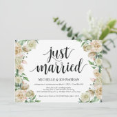 Gewoon getrouwd, Elopement Reception Kaart (Staand voorkant)