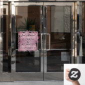 Gewoon getrouwd. Folie Lavender Faux Raamsticker (Kantoordeur)