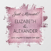 Gewoon getrouwd. Folie Lavender Faux Raamsticker (Vel)