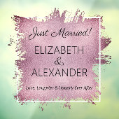 Gewoon getrouwd. Folie Lavender Faux Raamsticker (Vel 3)