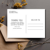 Gewoon getrouwd foto bruiloft dank u briefkaart