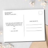 Gewoon getrouwd foto bruiloft dank u briefkaart