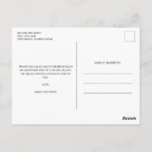 Gewoon getrouwd foto bruiloft dank u briefkaart (Achterkant)