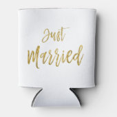 Gewoon getrouwd Goudfolie Verjaardag Koelbox Blikjeskoeler (Voorkant)