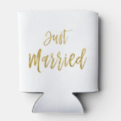 Gewoon getrouwd Goudfolie Verjaardag Koelbox Blikjeskoeler (Achterkant)