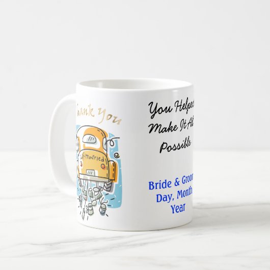 Gewoon getrouwd Hartelijk dank Mok (2C) (Voorkant links)