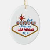 Gewoon getrouwd in Fabulous Las Vegas 2010 Keramisch Ornament (Rechts)