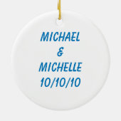 Gewoon getrouwd in Fabulous Las Vegas 2010 Keramisch Ornament (Achterkant)