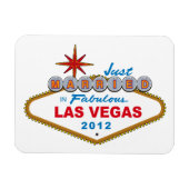 Gewoon getrouwd in Fabulous Las Vegas 2012 Vegas S Magneet (Horizontaal)