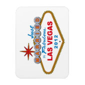 Gewoon getrouwd in Fabulous Las Vegas 2012 Vegas S Magneet (Verticaal)