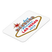 Gewoon getrouwd in Fabulous Las Vegas 2012 Vegas S Magneet (Linkerzijde)