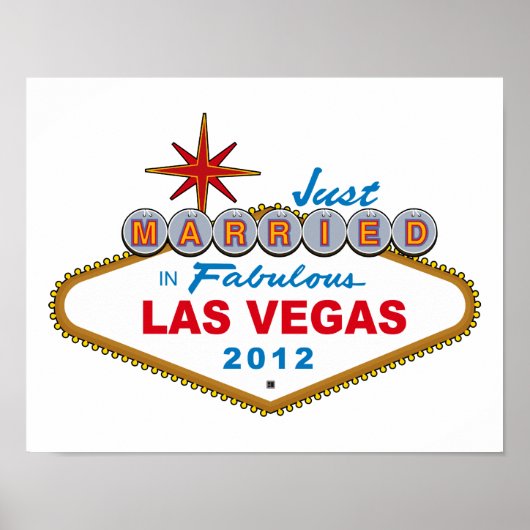 Gewoon getrouwd in Fabulous Las Vegas 2012 Vegas S Poster (Voorkant)