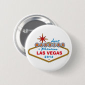 Gewoon getrouwd in Fabulous Las Vegas 2012 Vegas S Ronde Button 5,7 Cm (Voorkant /achterkant)