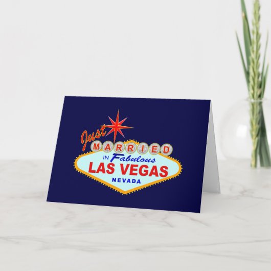 Gewoon getrouwd in Fabulous Las Vegas Aankondiging (Voorkant)