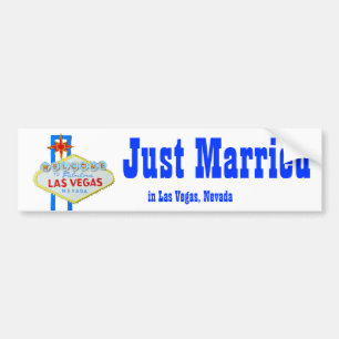 Gewoon getrouwd in Las Vegas Bumpersticker