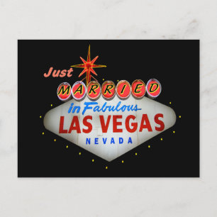 Gewoon getrouwd in Vegas Wedding Cards Aankondigingskaart