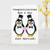 "Gewoon getrouwd!" Kaart van de heer & de heer Pe (Gele Bloem)