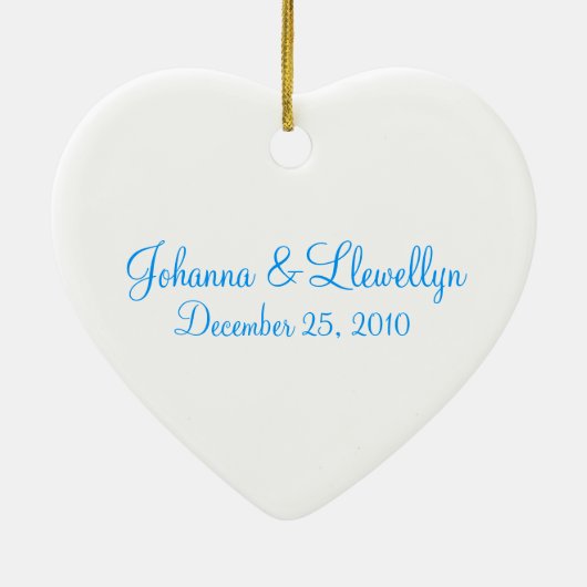 Gewoon getrouwd -  keramisch ornament (Achterkant)