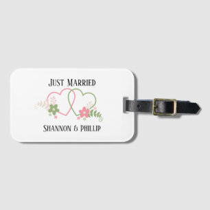 Gewoon getrouwd met Bride & Groom Names  Bagagelabel