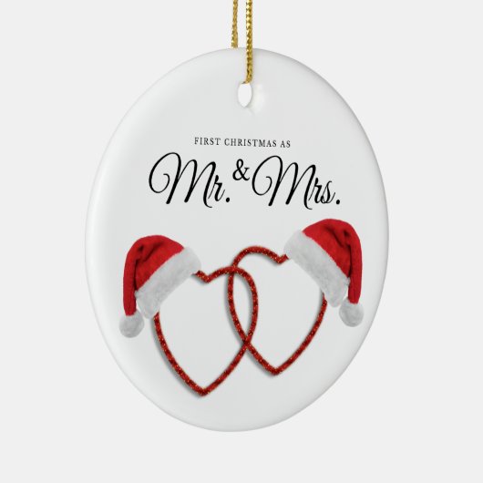 Gewoon getrouwd met een kerst ornament nieuw onkru (Rechts)
