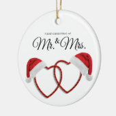 Gewoon getrouwd met een kerst ornament nieuw onkru (Links)