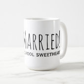Gewoon getrouwd met mijn middelbare school schatje koffiemok (Voorkant rechts)