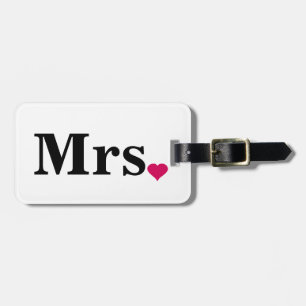 Gewoon getrouwd met Mr en Mrs bagagelabel voor haa