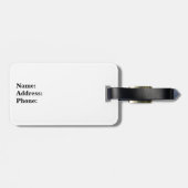 Gewoon getrouwd met Mr en Mrs bagagelabel voor haa (Achterkant horizontaal)