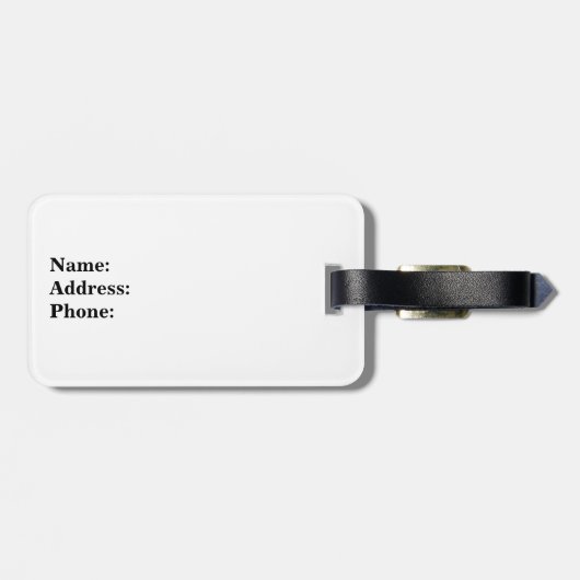 Gewoon getrouwd met Mr en Mrs bagagelabel voor haa (Achterkant horizontaal)