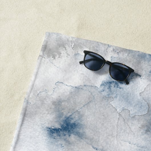 Gewoon getrouwd met Mr en Mrs Blue en Grey Waterve Strandlaken (In situ)