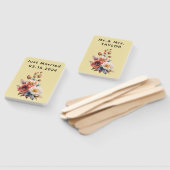 Gewoon getrouwd met Mr & Mrs | Bruiloft Bloemen Mo Handwaaier (Niet-gemonteerd)