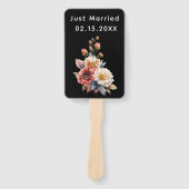 Gewoon getrouwd met Mr & Mrs | Bruiloft Bloemen Mo Handwaaier (Voorkant)