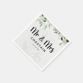 Gewoon getrouwd met Mr & Mrs | Bruiloft Bloemen Mo Servet (Hoek)