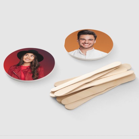 Gewoon getrouwd met Mr & Mrs | Huwelijksfoto Monog Handwaaier (Niet-gemonteerd)