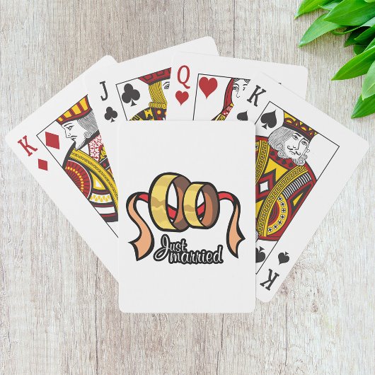 Gewoon getrouwd met speelkaarten