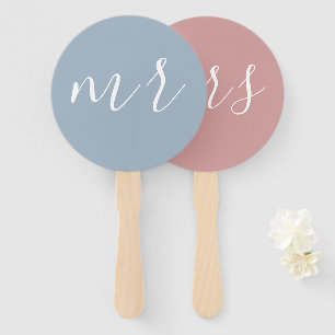 Gewoon getrouwd Mr. & Mrs. Weddenschapsmonogram Handwaaier