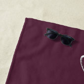 Gewoon getrouwd Mrs. | Aangepersonaliseerde keuken Strandlaken (In situ)