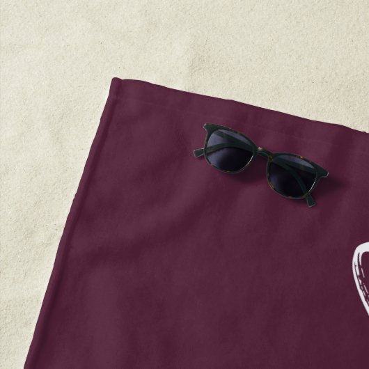 Gewoon getrouwd Mrs. | Aangepersonaliseerde keuken Strandlaken (In situ)