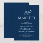 Gewoon getrouwd, na bruiloft Brunch Elopement Kaart (Voorkant / Achterkant)