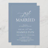 Gewoon getrouwd, na bruiloft Brunch Elopement Kaart (Voorkant / Achterkant)