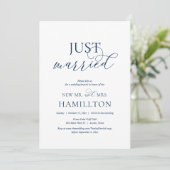 Gewoon getrouwd, na bruiloft Brunch Elopement, mar Kaart (Staand voorkant)