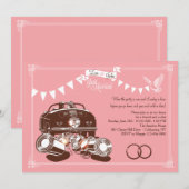 Gewoon getrouwd na bruiloft brunch uitnodigingen (Voorkant / Achterkant)