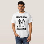 Gewoon getrouwd, onder nieuw beheer t-shirt (Voorkant volledig)