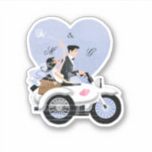 Gewoon getrouwd paar sticker (Voorkant)