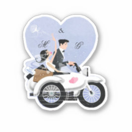 Gewoon getrouwd paar sticker