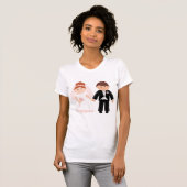 Gewoon getrouwd paar vrouwen T-shirt (Voorkant volledig)